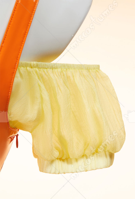 Women Squid Game Derivative Sexy Lingerie Suit Off Shoulder Crop Top And Skirt With Collar