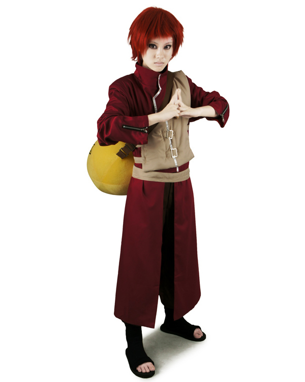 火影忍者 我愛羅風影黃色背心cosplay服裝 火影忍者 我愛羅風影黃色背心cosplay服裝