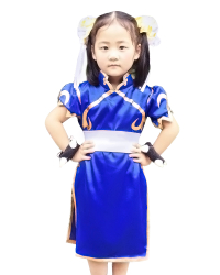 Street Fighter Chun Li Kids Cosplay Costume