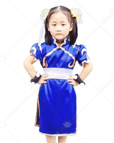 Street Fighter Chun Li Kids Cosplay Costume