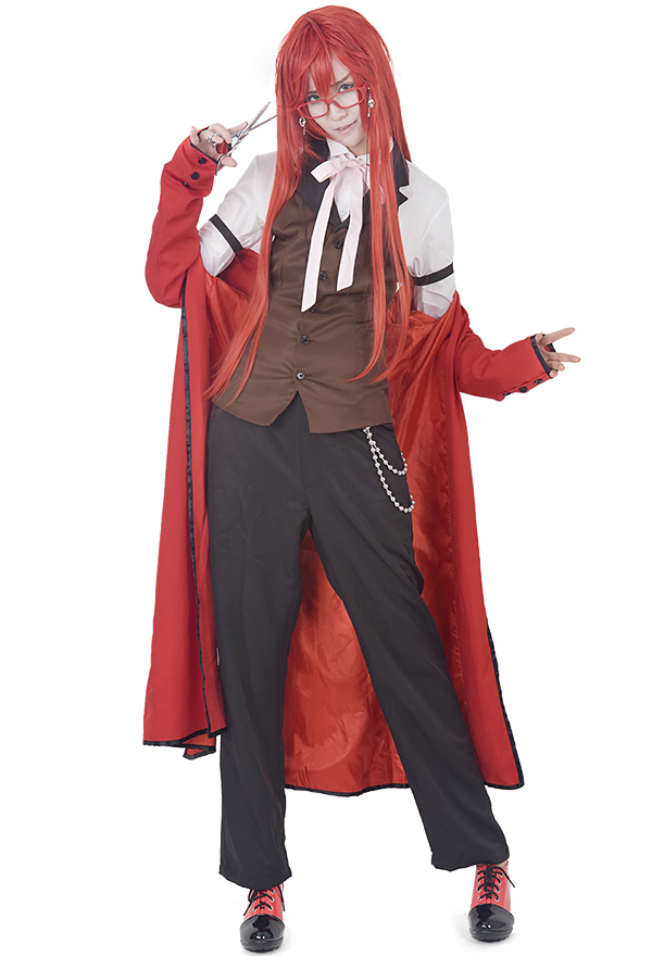 Kuroshitsuji Grell Sutcliff Unisex Cosplay Costume