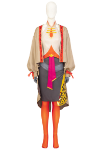 The Legend of Zelda: Tears of the Kingdom Purah Cosplay Costume Top and Skirt with Jacket