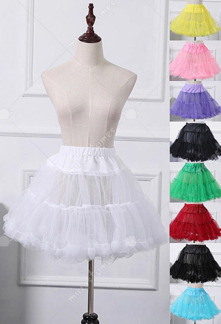 Women Petticoat Lolita Short Skirts Tutu Crinoline Underskirt