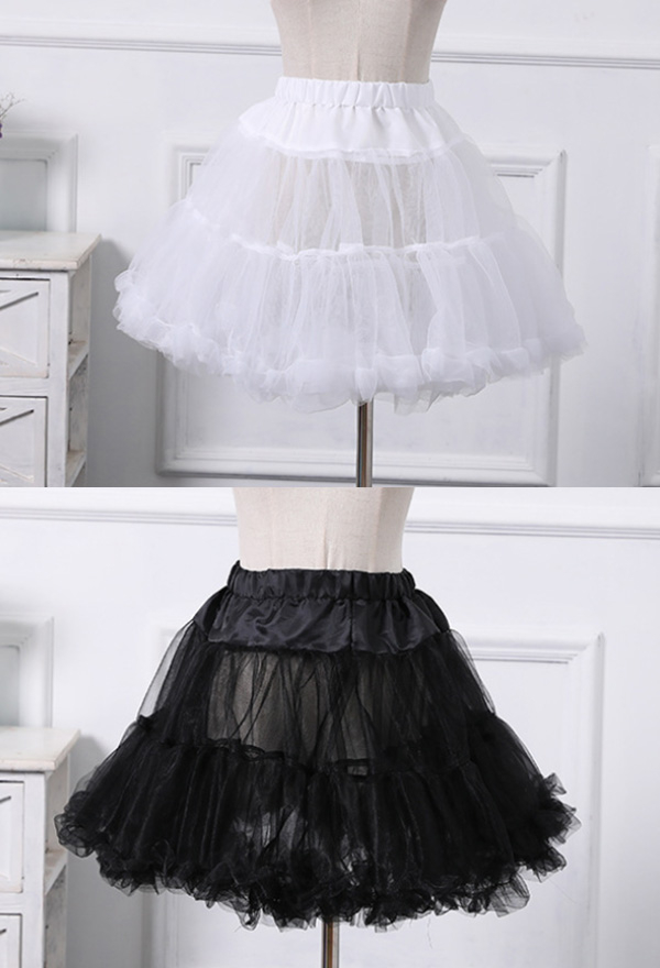 Jupon Lolita Jupe Courte Tutu Crinoline pour Femme