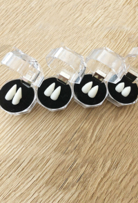 Gothic Halloween Vampir Masquerade Fangs Fake Teeth Prop Kostüm Accessoires