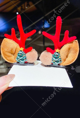 Girls Christmas Acrylic Reindeer Antler Santa Xmas Hair Clips Cosplay Accessory Girls Christmas Acrylic Reindeer Antler Santa Xmas Hair Clips Cosplay Accessory