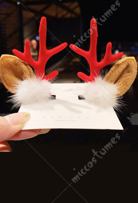 Girls Christmas Acrylic Reindeer Antler Santa Xmas Hair Clips Cosplay Accessory Girls Christmas Acrylic Reindeer Antler Santa Xmas Hair Clips Cosplay Accessory