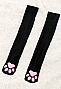 Cute Cat Paw Thigh High Socks & Fingerless Gloves Set - 3D Kitten Claw Cosplay Socks For Women Girls