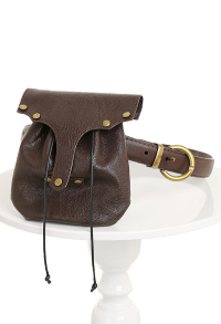 Retro Belt Pouch Renaissance Drawstring Belt Bag Fanny Pack with Belt