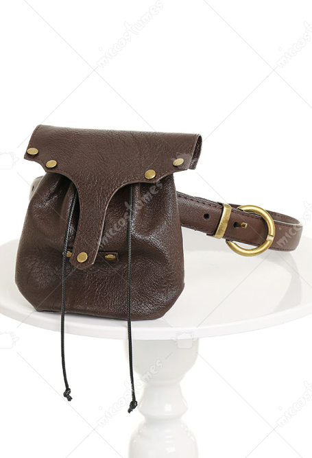 Retro Belt Pouch Renaissance Drawstring Belt Bag Fanny Pack with Belt