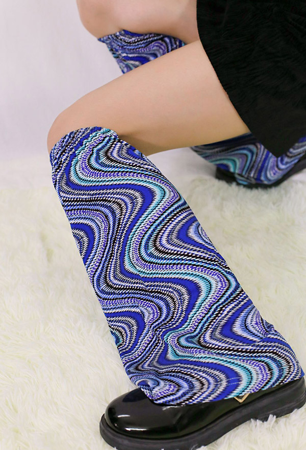 thumbnail image 2 of Womens Deer Print Clothes Y2K Faux Fur Leg Warmers – The Kawaii Factory 2 of 9