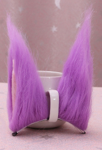 Kawaii Kitty Fox Plush Ears Hair Clips Handmade Furry Headdress Animal Cosplay Accessory Outfit