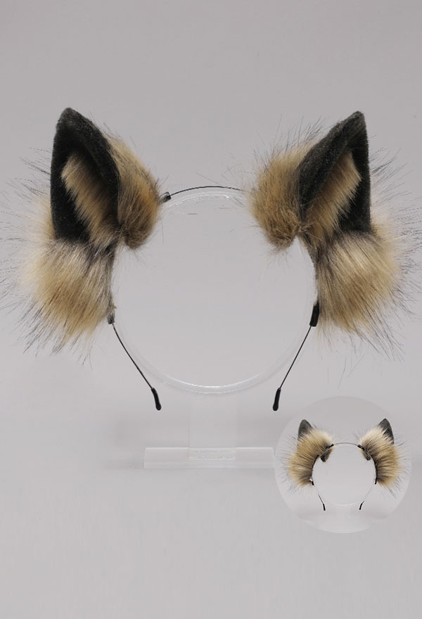 Kawaii Furry Animal Ear Headband - Lolita Wolf Ear Hair Accessory ...