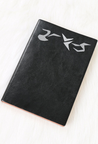 Notebook and DIY Sticker Cosplay Accessories