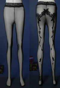 Cosplay.fm FGO Consort Yu Yu Mei-ren Cosplay Accessory Floral Pattern Tights Stockings Pantyhose
