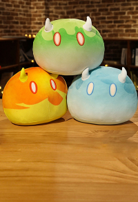 Genshin Impact Slimes Plush Toy Soft Throw Pillow Soft Stuffed Cute Cartoon Plush Doll