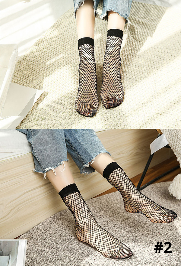 Gothic Dunkler Stil Netzsocken Sommer Strümpfe Sexy Aushöhlen Socke