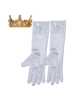 Halloween Peach Crown Gloves Cosplay Accessory for Child Kids Girls