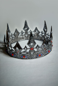 Love and deepspace Xavier King of Darknight Cosplay Accessories Crown and Brooch