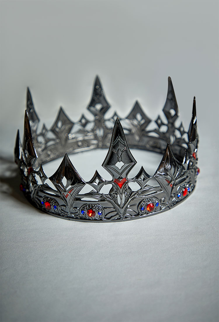 Love and deepspace Xavier King of Darknight Cosplay Accessories Crown and Brooch