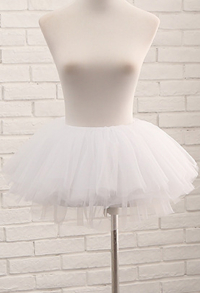 Women Petticoat Lolita Kawaii Short Skirts Tutu Underskirt Crinoline