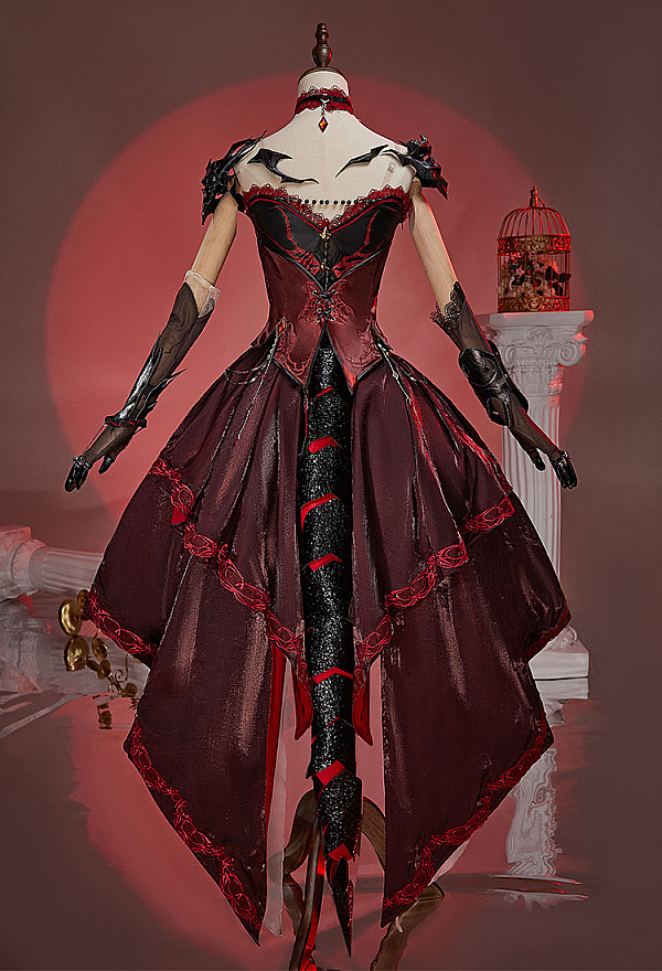 love and deepspace mc red dress If you want to find a fiery red dress, don't miss our MC Midnight Waltz  cosplay from Love and Deepspace.  Swipe to check the fabric and details  of this costume. Price: