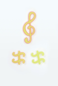 Muse Dash Rin Len Cosplay Accessory Acrylic Music Prop