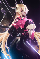 Muse Dash Rin Cosplay Accessory Ears and Tail with Inflatable Pump