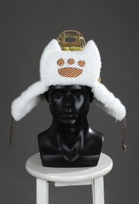 Monster Hunter Wilds Felyne Cosplay Accessory Cap Cat Paw Plush Hat