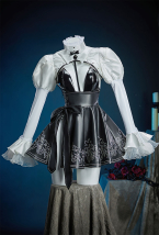 ニーア オートマタ 2B PUレザー スカート コスプレ アクセサリー