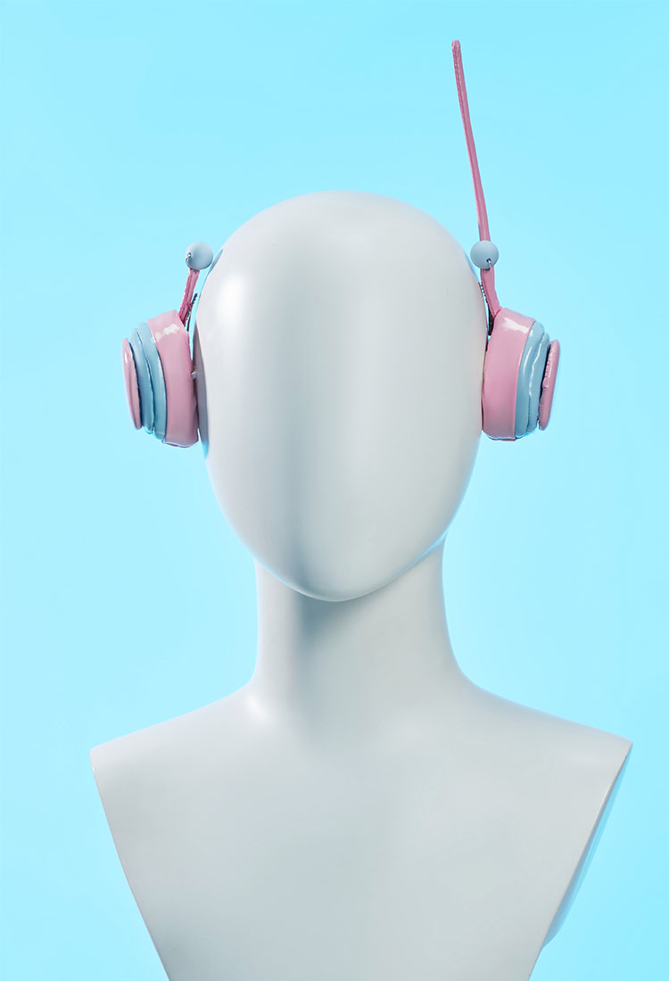 OP Nami Cosplay Accessory Blue and Pink Headphone Prop