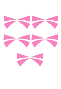 OW DVA Face Temporary Tattoo Sticker Set of 5 Cosplay Tattoo Sticker