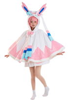 Anime Sylveon Umhang Kawaii Umhang mit Kapuzen Schwanz