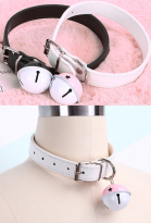 Lindo Harajuku Estilo Doncella Sirvienta Juego de Rol Adulto Accesorio Collar de Campana Gargantilla Collar con Cadena