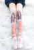 Women Kawaii Halloween Pumpkin Pattern Decorated High Socks
