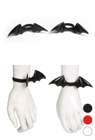 Sexy Halloween Wristband with Devil Bat Wings in Black, Red and White