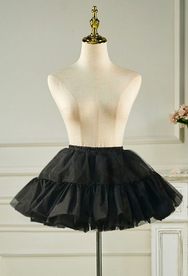 Femme Jupon Noir Lolita Layered Tutu Ballet Tulle Jupe