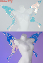 Fairy Elf Wings Cosplay Accessory with Invisible Shoulder Straps