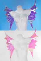 Fairy Elf Wings Cosplay Costume Accessory Decorative Wing with Shoulder Straps