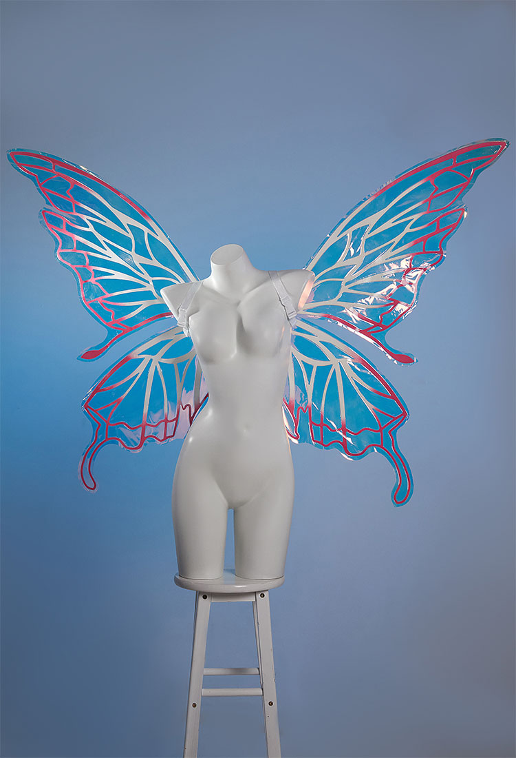 Miccostumes x Sunset Dragon PM Cosplay Accessory Large Shiny 3D Butterfly Wing Fairy Back Ornament