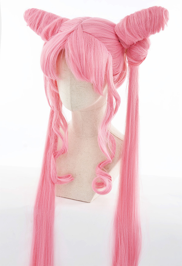 Sailor Moon Goth Black Lady Chibiusa Tsukino Cosplay Perücke