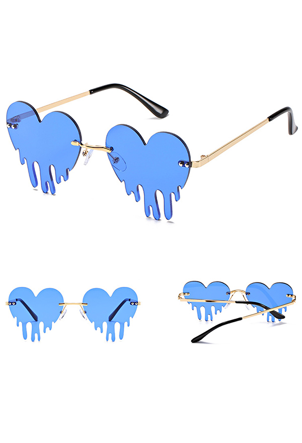 Trendy Sunglasses - Dripping Heart Shape Glasses | Top Quality Eyewear ...