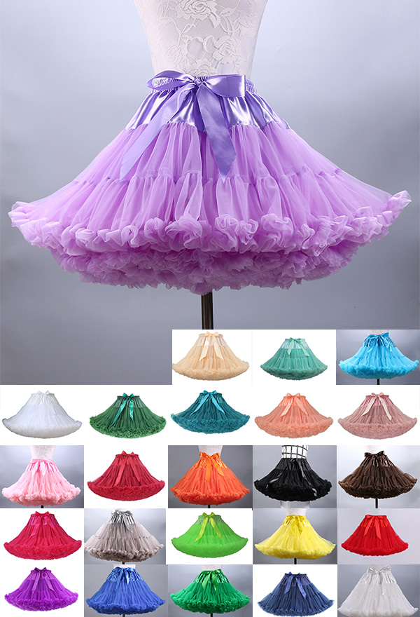 A-line Pleated Tutu Skirts - Puffy Layered Miniskirt | Tulle Skirt for Sale