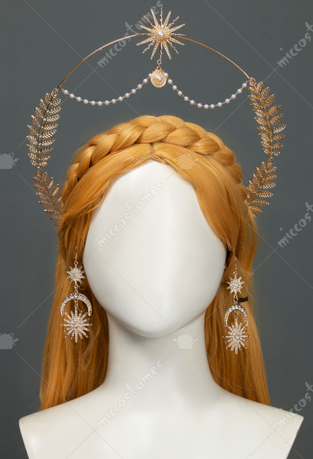 The Legend of Zelda Princess Zelda Cosplay Accessory Hair Crown Headwear and Earrings