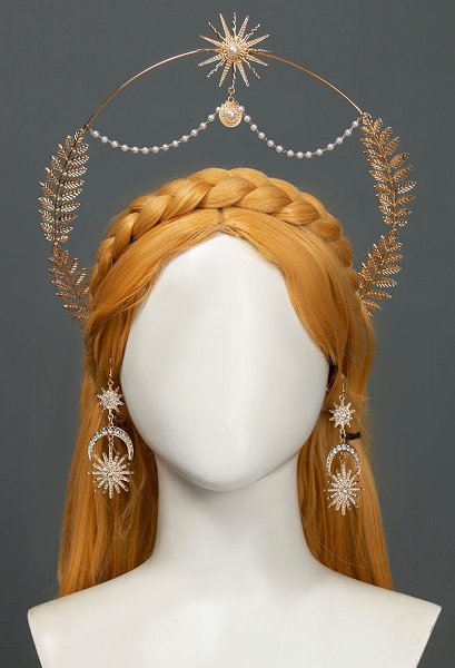 The Legend of Zelda Princess Zelda Cosplay Accessory Hair Crown Headwear and Earrings