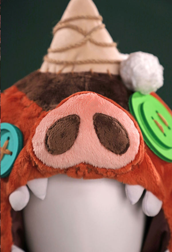 The Legend of Zelda Bokoblin Mask Cosplay Accessory Link Pig Plush Hat Headgear Prop