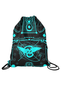 Drawstring Backpack Cyberpunk Printed Sports Sackpack String Yoga Gym Bag