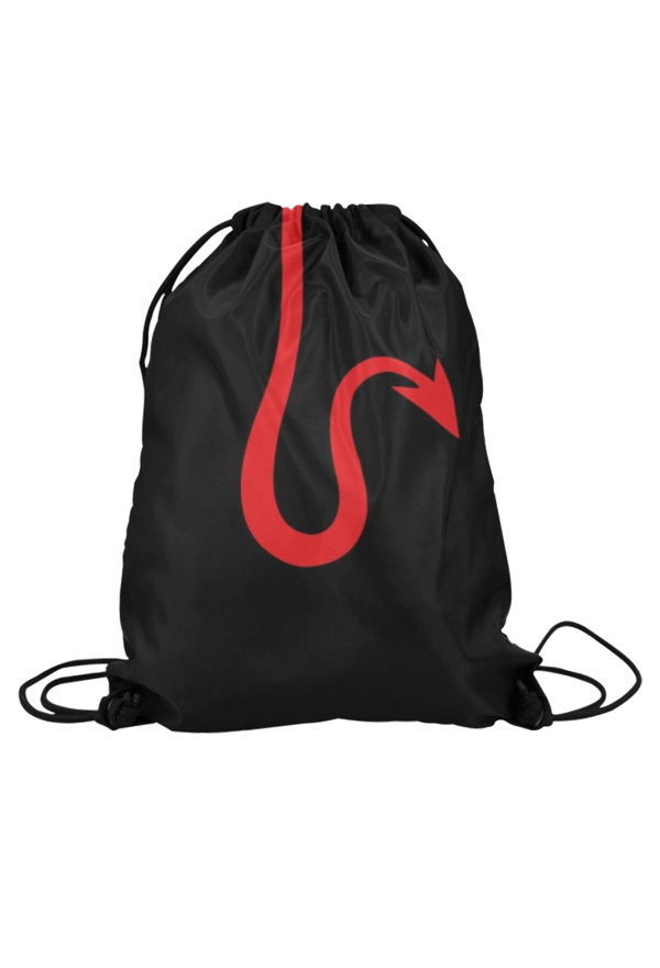 Teufels Schwanz Kordelzug Tasch Rucksack Einkaufstasche Yoga Sports