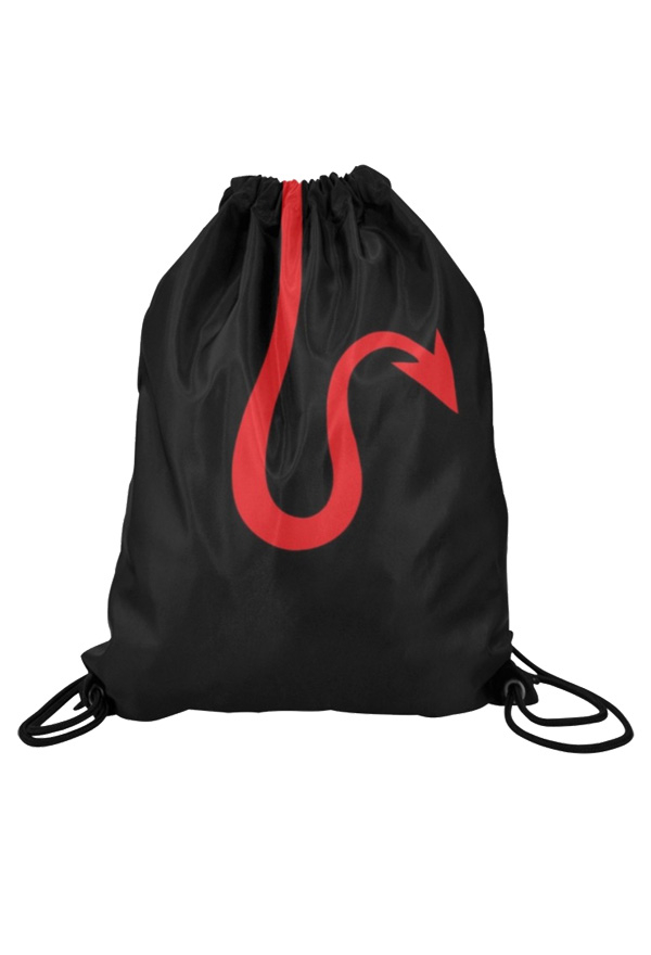 Sac à Cordon à Motif de Queue de Demon Accessoire de Cosplay Yoga Sports