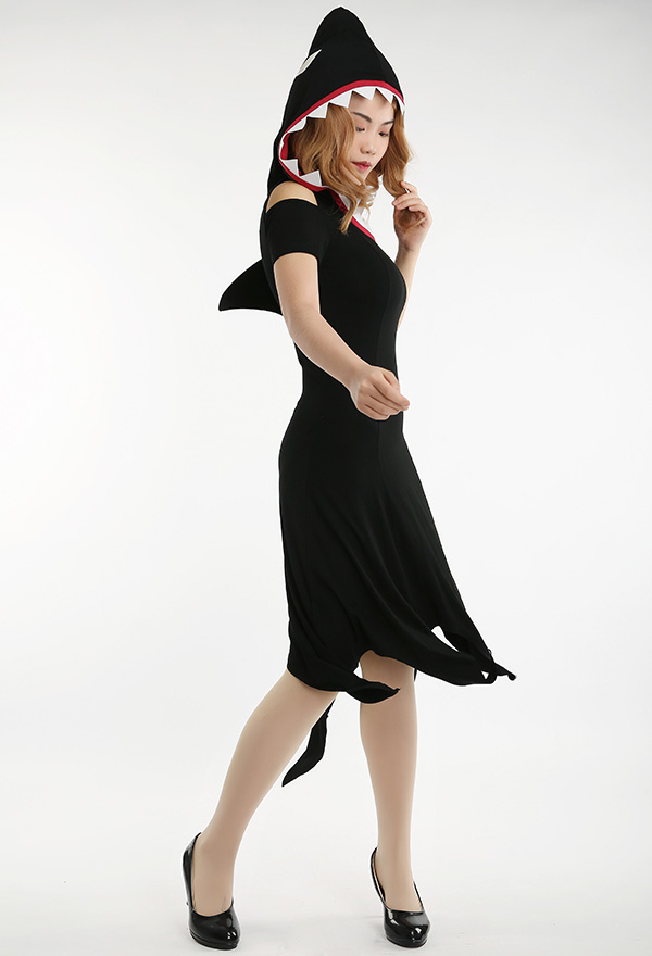 Halloween Women Shark Hooded Dress - Little Shark Cosplay | Dress for Sale Halloween Women Shark Hooded Dress - Little Shark Cosplay | Dress for Sale